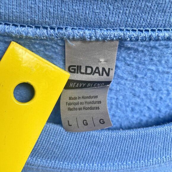 Nirvana Sweatshirt Blue with Pink Logo – Grunge Graphic Pullover - Picture 4 of 7